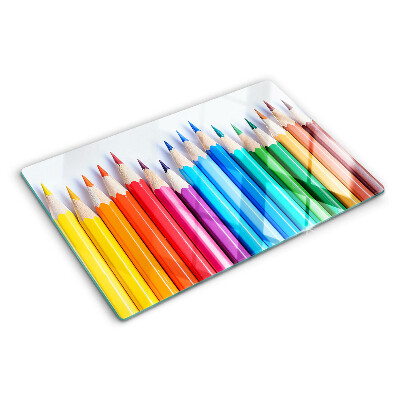 Tocător de bucătărie Creioane colorate la rând