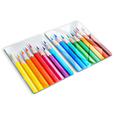 Tocător de bucătărie Creioane colorate la rând