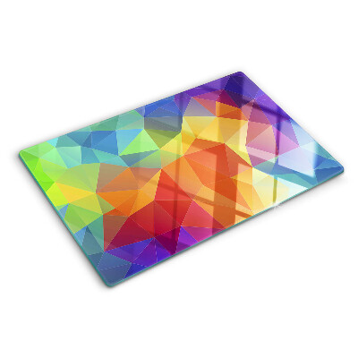 Tocător sticlă Geometria triunghiurilor colorate