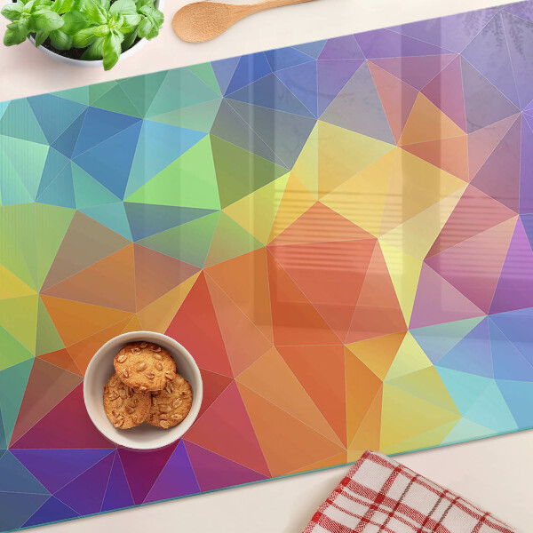 Tocător sticlă Geometria triunghiurilor colorate