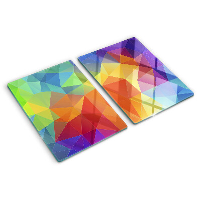 Tocător sticlă Geometria triunghiurilor colorate