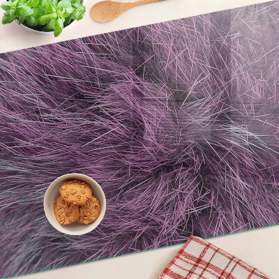 Tocător din sticlă Blană violetă
