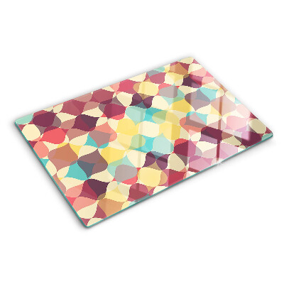 Tocător sticlă Geometria cercurilor colorate