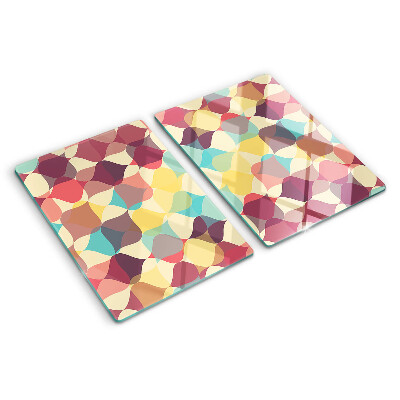 Tocător sticlă Geometria cercurilor colorate
