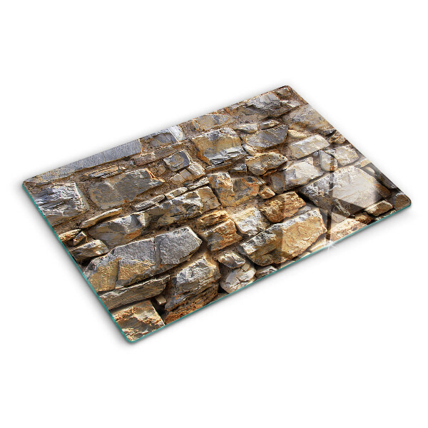 Tocător din sticlă Zid de piatră