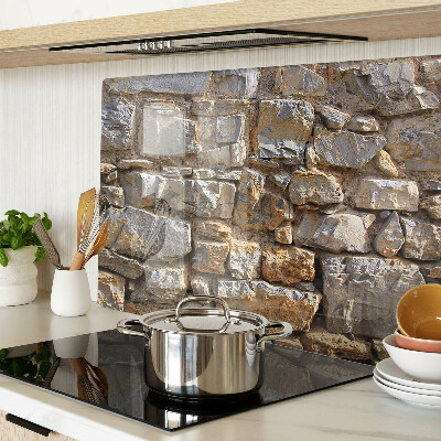 Tocător din sticlă Zid de piatră