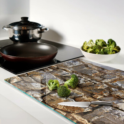 Tocător din sticlă Zid de piatră