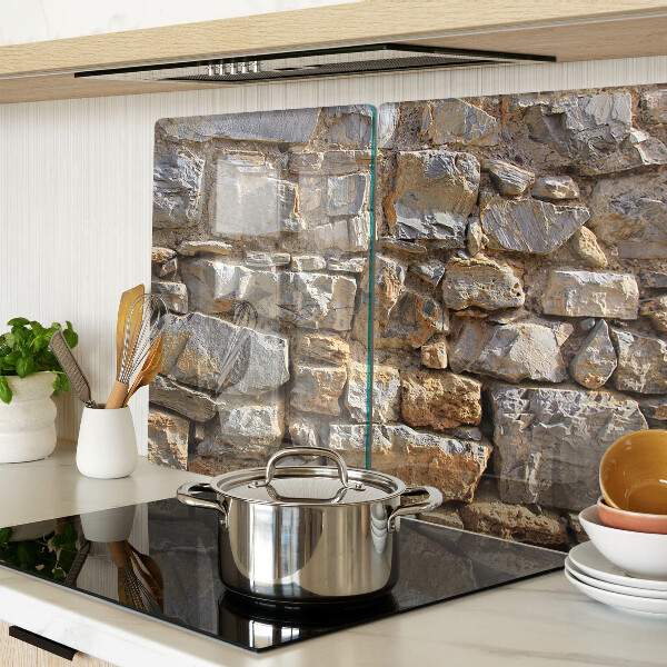 Tocător din sticlă Zid de piatră