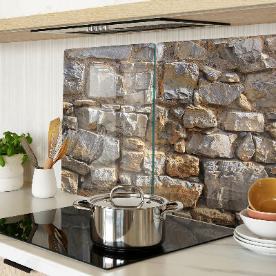 Tocător din sticlă Zid de piatră