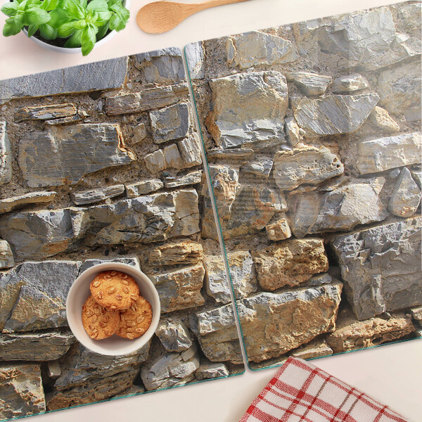 Tocător din sticlă Zid de piatră