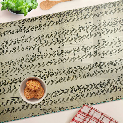 Tocător din sticlă Notație muzicală