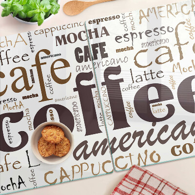 Tocător sticlă Cafea și băuturi din cafea