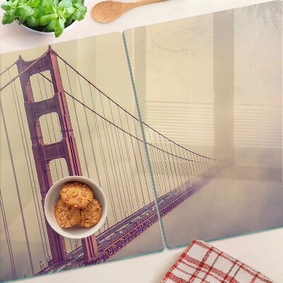 Tocător din sticlă Podul Golden Gate de epocă