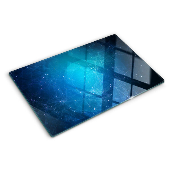 Tocător din sticlă Motiv geometric cu linii și puncte