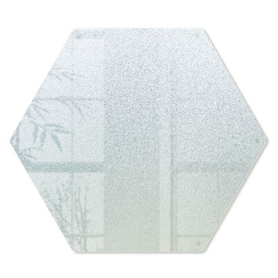 Tocător din sticlă Hexagonal semitransparent