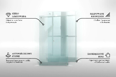 Tocător de bucătărie dublă transparentă