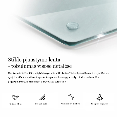 Tocător de bucătărie hexagonală transparentă
