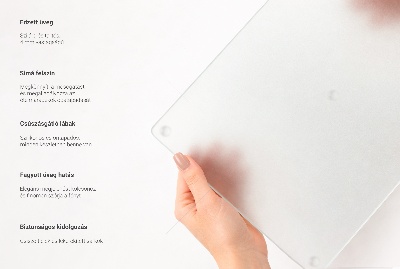 Tocător din sticlă rotund, semitransparent