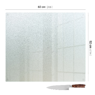 Tocător din sticlă dreptunghiular, semitransparent