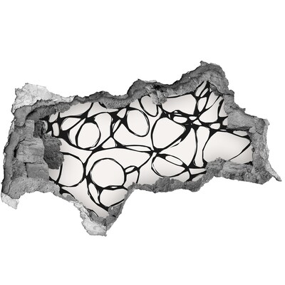 Autocolant gaură 3D Modele abstracte pe perete