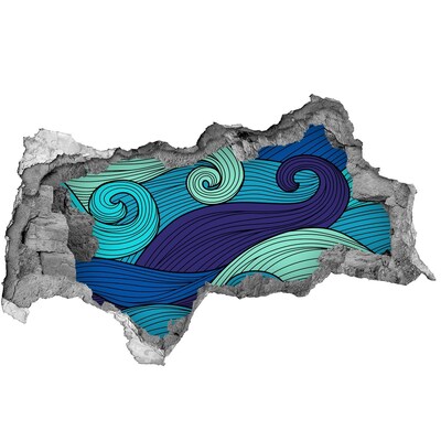 Fototapet un zid spart cu priveliște Valuri în ocean