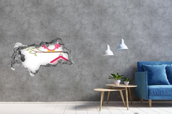 Fototapet un zid spart cu priveliște Bufnițe pe o ramură