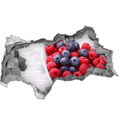 Autocolant gaură 3D Paradisul fructelor