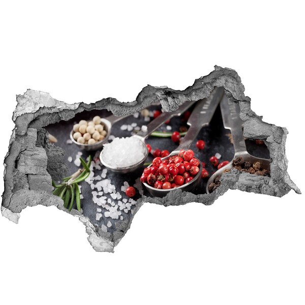 Fototapet 3D gaură în perete Paradisul condimentelor