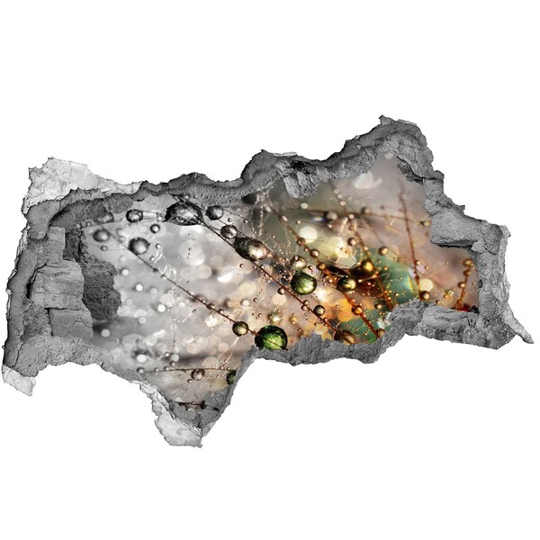 Autocolant gaură 3D Structura cristalină în lumină