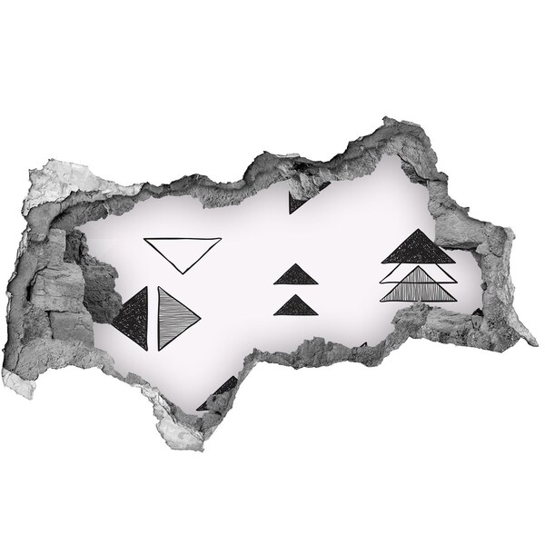 Autocolant 3D gaura cu priveliște Modele geometrice pe perete