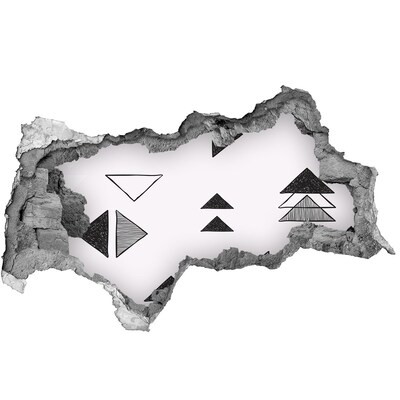 Autocolant 3D gaura cu priveliște Modele geometrice pe perete