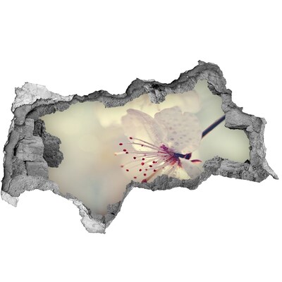 Fototapet un zid spart cu priveliște Un vis floral în spatele peretelui