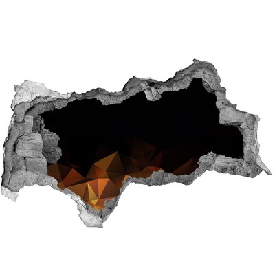 Autocolant gaură 3D Interiorul vulcanului