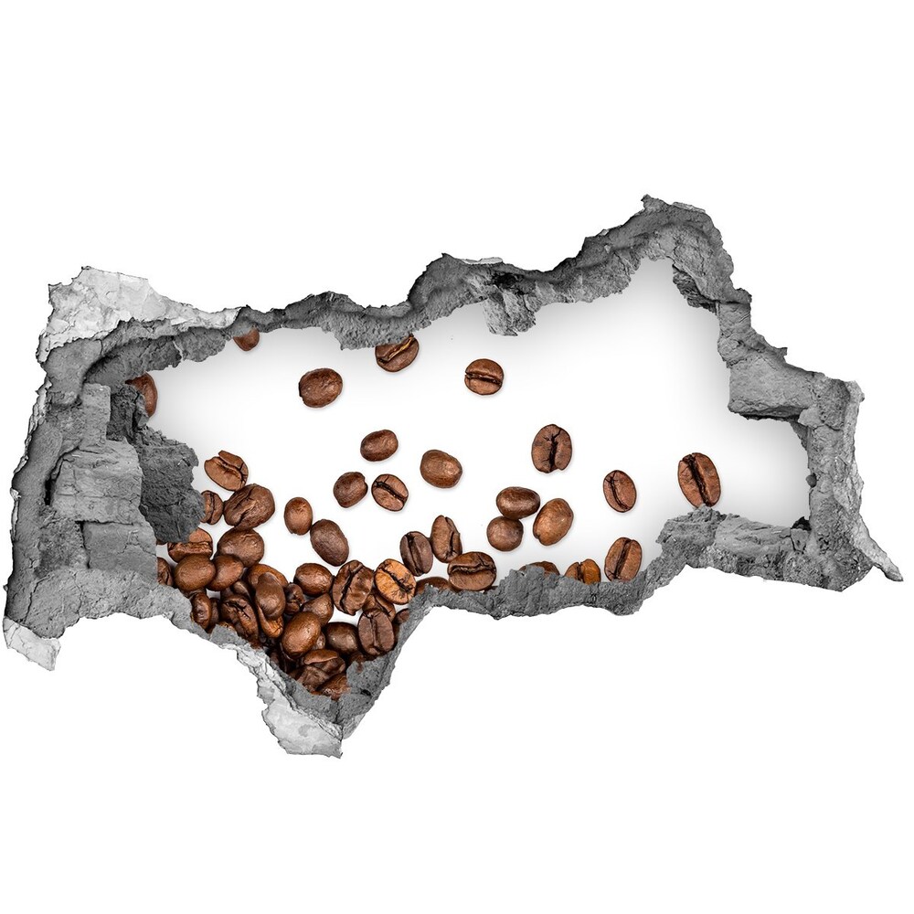 Autocolant gaură 3D Boabe de cafea