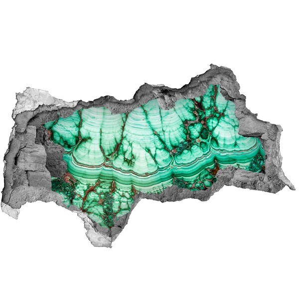Autocolant gaură 3D Grota de Malachit