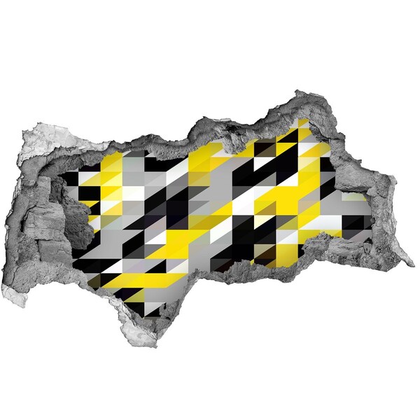 Autocolant de perete gaură 3D Gaură abstractă în perete