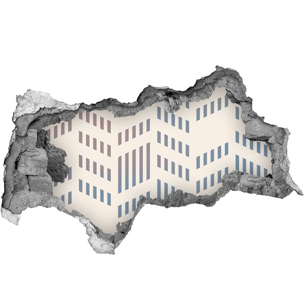 Fototapet un zid spart cu priveliște Farmecul urban din spatele zidului