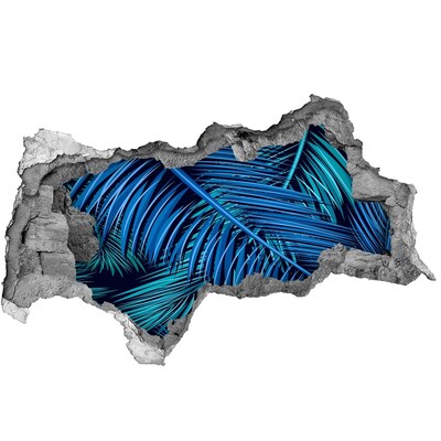 Fototapet 3D gaură în perete Oază tropicală cu palmieri