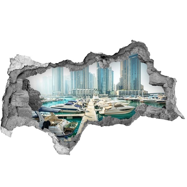 Autocolant gaură 3D Marina in Dubai