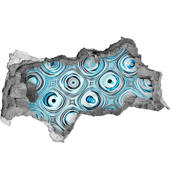 Autocolant de perete gaură 3D Vârtejuri de apă în beton