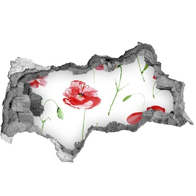 Autocolant autoadeziv gaură Gaură de floare în perete