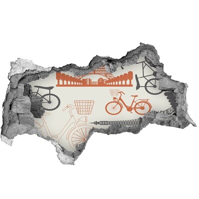 Fototapet 3D gaură în perete Parisul în detaliu