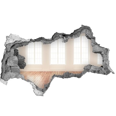 Autocolant de perete gaură 3D Interior cu vedere la soare