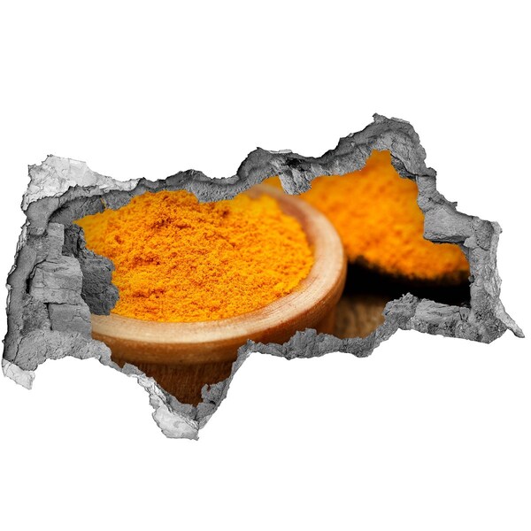 Autocolant gaură 3D condiment turmeric