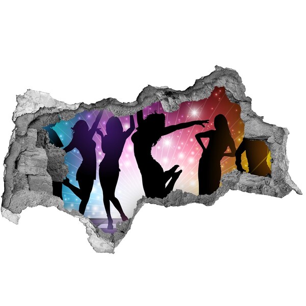 Autocolant un zid spart cu priveliște Dansând în lumina reflectoarelor