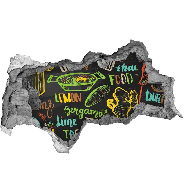 Autocolant un zid spart cu priveliște Inspirații pentru bucătărie