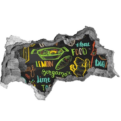 Autocolant un zid spart cu priveliște Inspirații pentru bucătărie