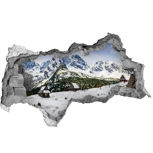 Autocolant gaură 3D Hale Tatry