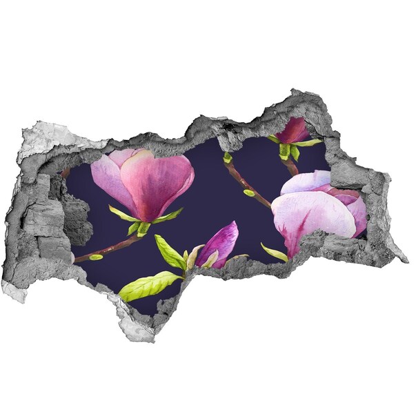 Autocolant 3D gaura cu priveliște Magnolie