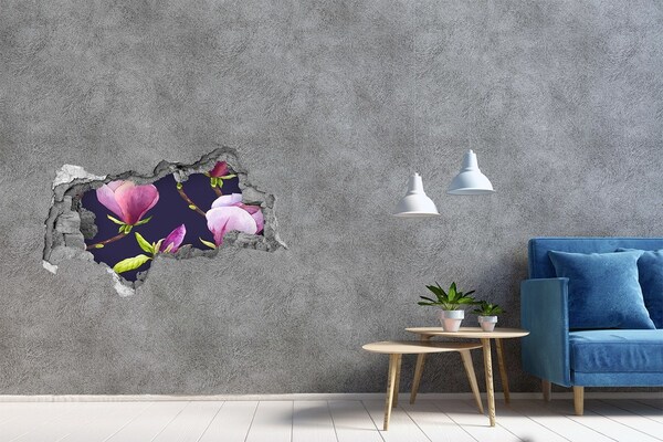 Autocolant 3D gaura cu priveliște Magnolie
